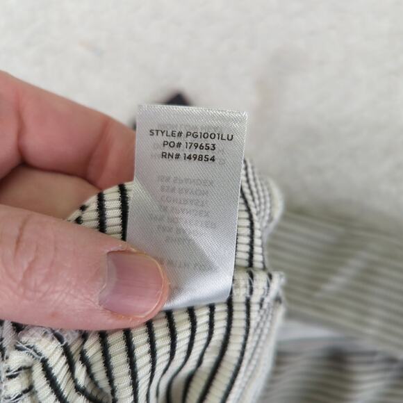 Lulu's Trendy Match White Striped Ribbed Two-piece Midi Dress Tank Knit Sz Large - Picture 11 of 12